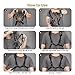 POGOLAB Saxophone Harness, Double Shoulder Adjustable Sax Strap with Soft Leather Padded, Widened & Thickened Design, Good Comfort, Reduce Neck Stress, for Alto/Tenor/Baritone/Soprano Saxophone