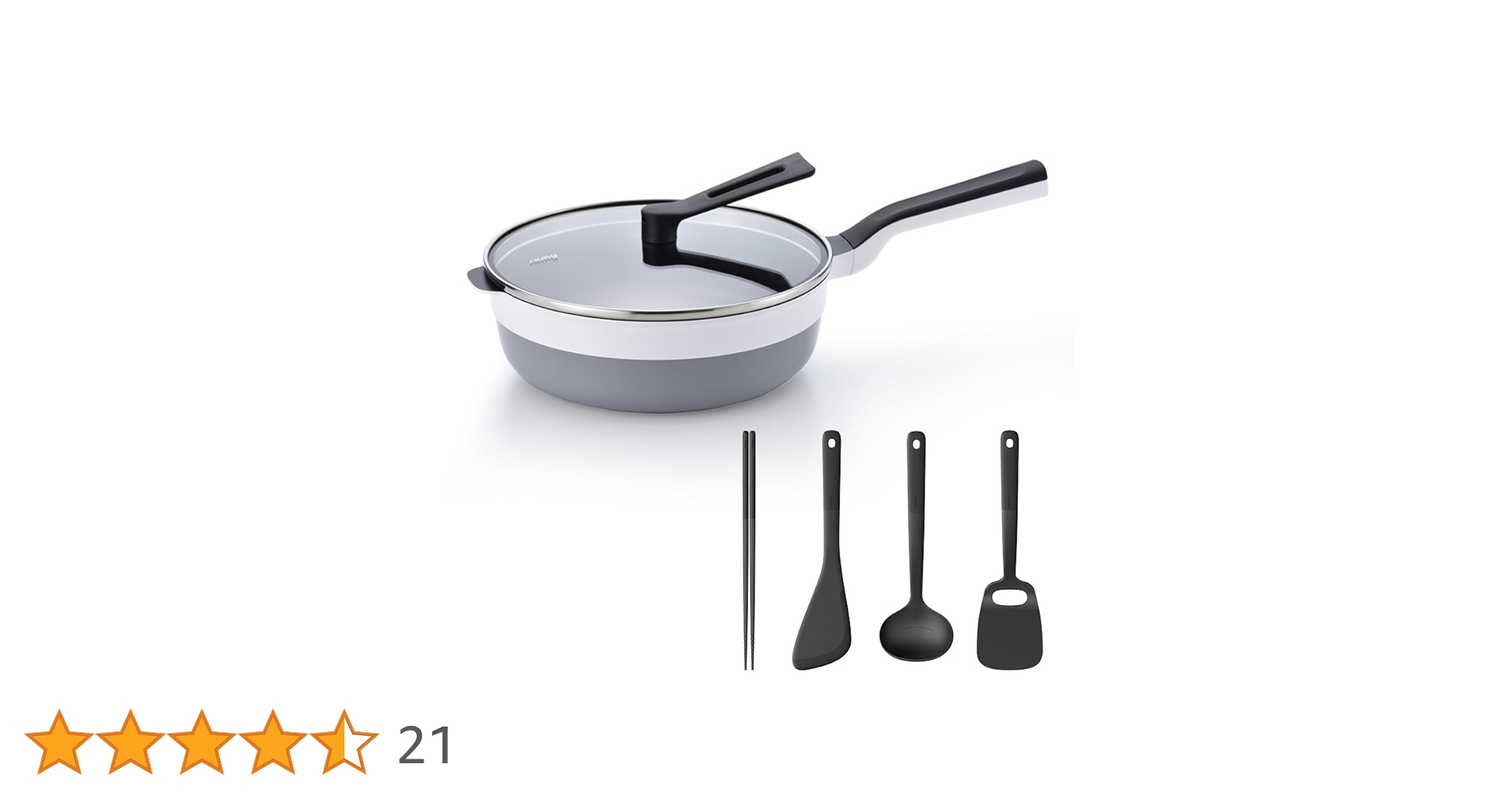 Ｂ☆レミパンプラス(ホワイト)ツール6種セット Amazon｜remy レミパンプラス ツール6種セット 24cm (ホワイト