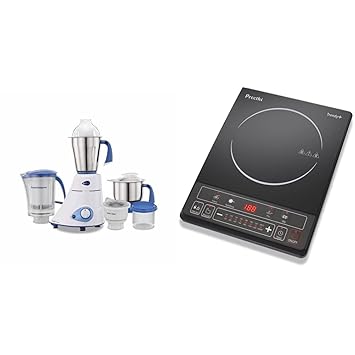 Preethi MG 139, Trendy Plus 116 1 750W Mixer Grinder and Induction Cooktop