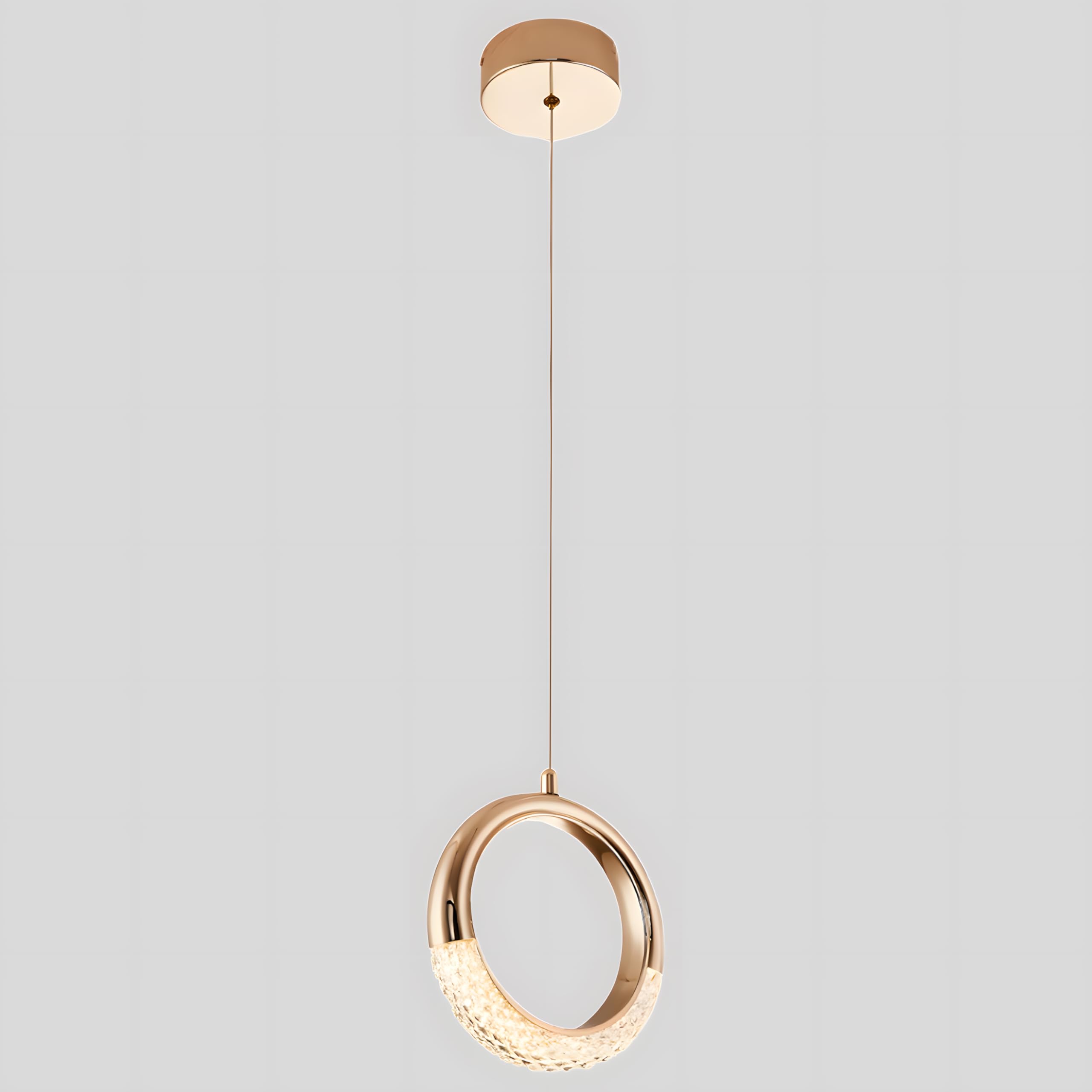 ZTWLEED 5W Lampara Colgante LED,Moderno Lampara Techo Colgante 3 Temperaturas Color 6400K/3800K/4500K AC 220V 180CM Lampara Colgante Techo Altura Ajustable para Sala de Estar Dormitorio
