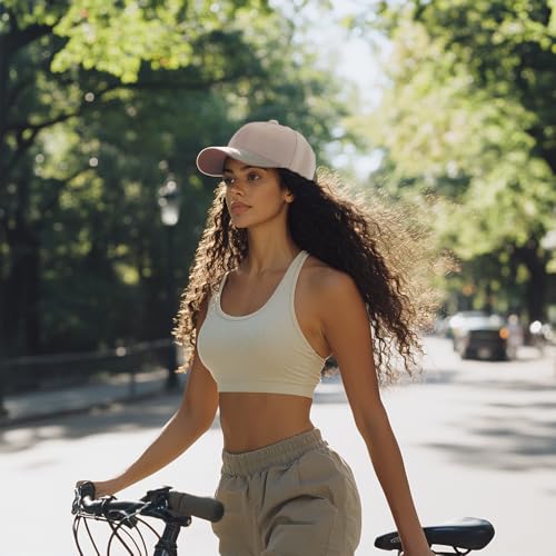 Image of 5-Panel Baseball Cap for Workouts, Hiking, Outdoor Sports, Customizable DIY Design, All-Season Comfort Fit, Adjustable