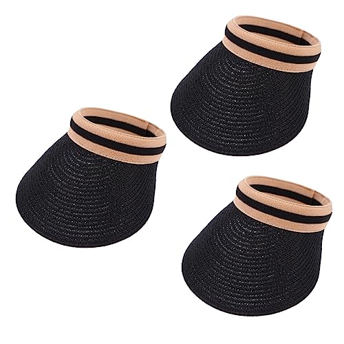 Chapeaux de soleil creux BESPORTBLE (lot de 3) pare-soleil portables pour la plage