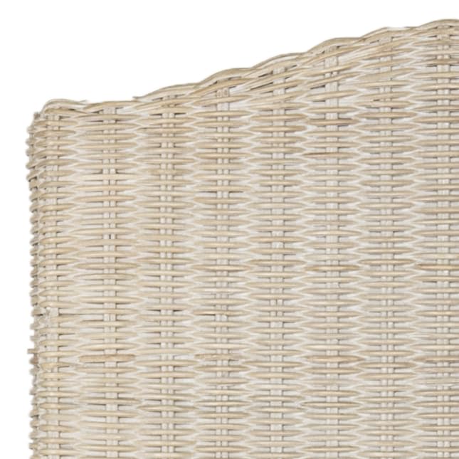 Home Collection Odette - Silla de comedor de mimbre gris 5