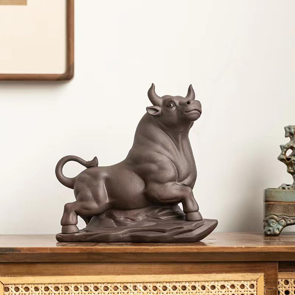 Amazon.co.jp: 闘牛 置物 オブジェ 動物 インテリア 磁器製