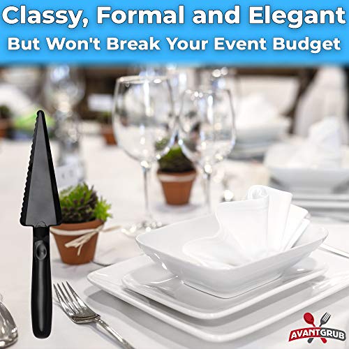 Heavy Duty, Recyclable 10" Dessert Servers 12 Pack. Perfect For Serving Pie, Cake And Pizza. Best Disposable Plastic Cutters For A Wedding Or Birthday Party. Great Shovel Slicers For Catering Events #TOP3