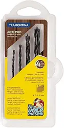 Tramontina Jogo de Brocas em Aço com 4 Peças