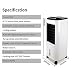 HELIn Mini refrigerador/acondicionador de Aire Industrial movible por evaporación de Poco Ruido
