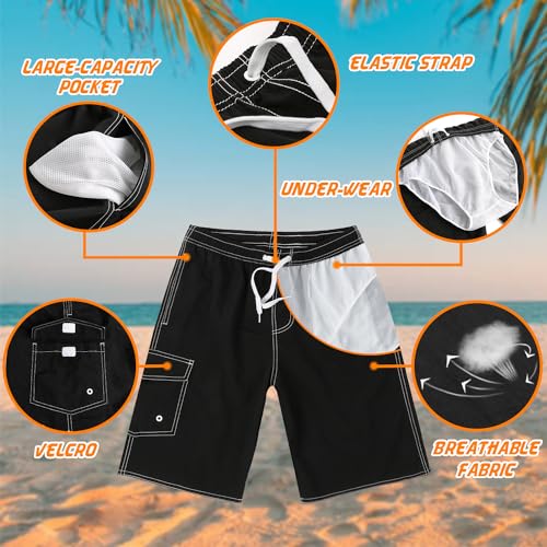 Mens Swimming Trunks Swim Trunks Quick Dry Swim Shorts with Mesh Lining Funny Swimwear Bathing Suits2