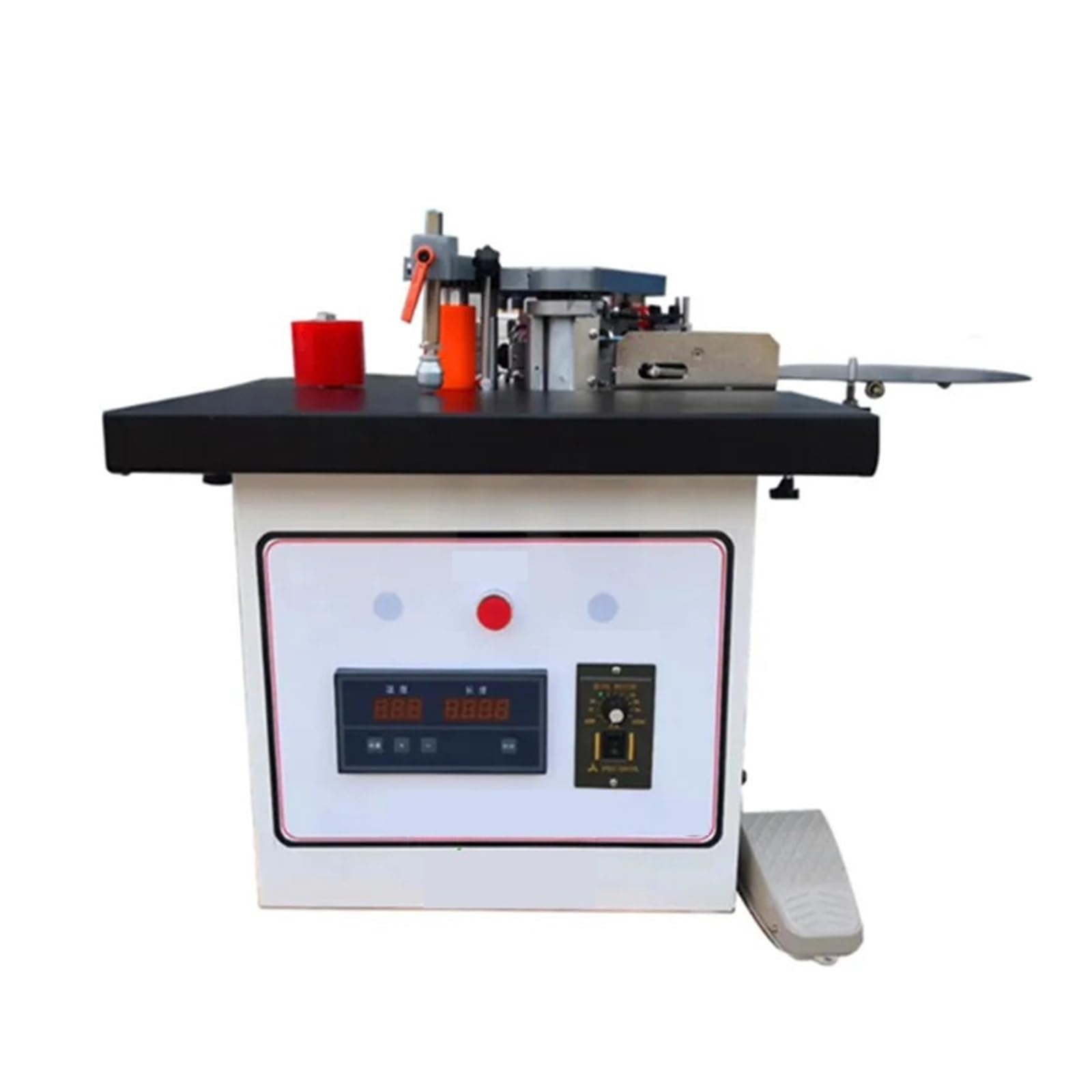 Manual Edge Banding Machine Double-Sided Adhesive Portable Strip Wood 1100W Operates Smoothly Performs Well