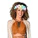 FlashingBlinkyLights Light Up White Daisy Chain with Multicolor LED Lights- Use as a Flower Crown Headband, Floral Sash or Belt One Size