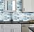 DEWOO Peel and Stick Backsplash 3D Self Adhesive Wall Tile Blue 10 Sheet