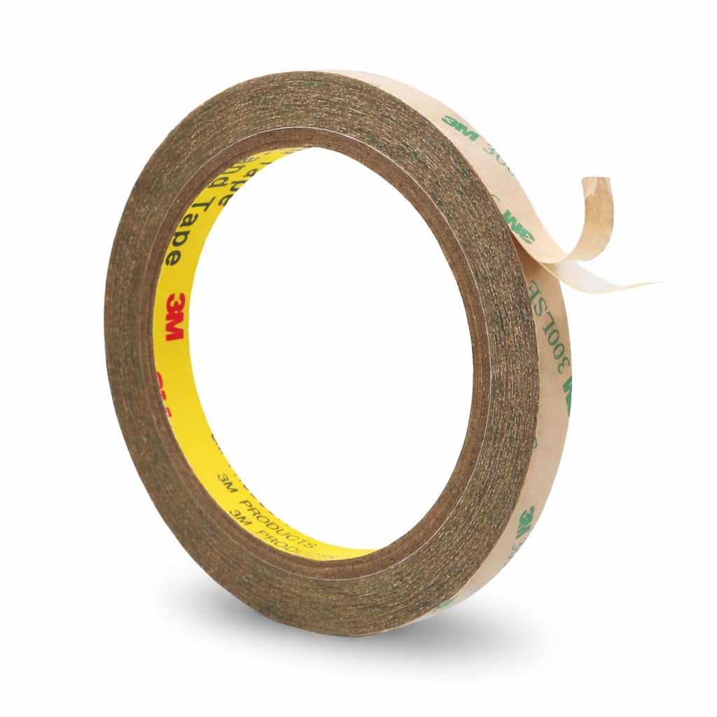 3M 300LSE Double Sided Tape 0.39" x 36 Ft, Clear Mounting Tape for Scrapbook, Heavy Duty Adhesive Tape Electronics, Laptop & Phone Repairs, Arts,