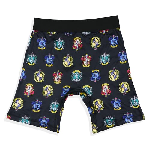 INTIMO Harry Potter Boxer Briefs Mens' Hogwarts Castle House Crests Underwear4