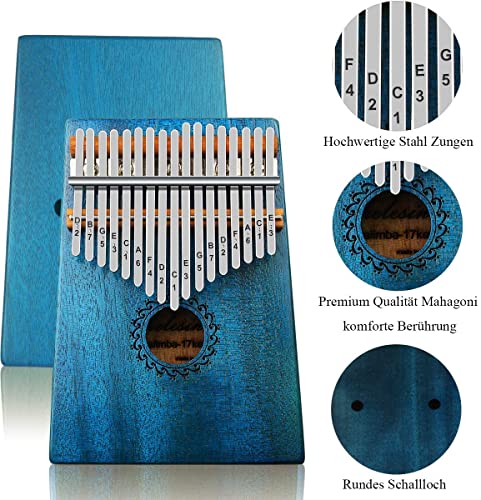 FLSEPAMB Kalimba Piano à Pouce 17 Touches avec kit D’apprentissage Piano à Doigt, Instrument de Kalimba Cadeau Parfait… - Les Beatles, Paul McCartney, John Lennon, RIngo Starr, George Harrison FLSEPAMB Kalimba Piano à Pouce 17 Touches avec kit D'apprentissage Piano à Doigt, Instrument de Kalimba Cadeau Parfait… – Image 3