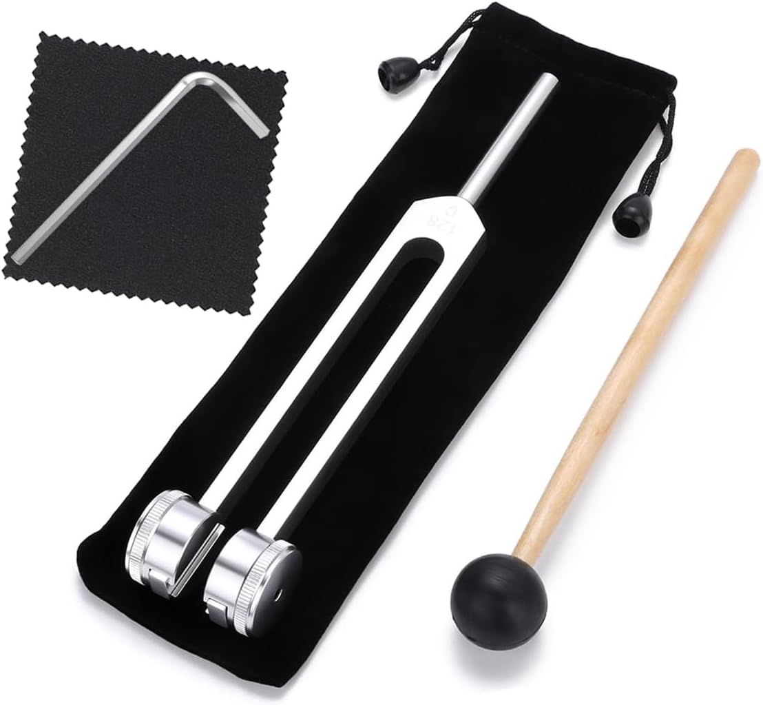 128 hz Tuning Fork for Healing Meditation Tools 128 hertz Tone Therapy Healing Instrument Diapason Chakra Sound Therapy Products Weighted Tuning Fork for Mindfulness 128 hz Tuning Fork for Healing Meditation Tools 128 hertz Tone Therapy Healing Instrument Diapason Chakra Sound Therapy Products Weighted Tuning Fork for Mindfulness
