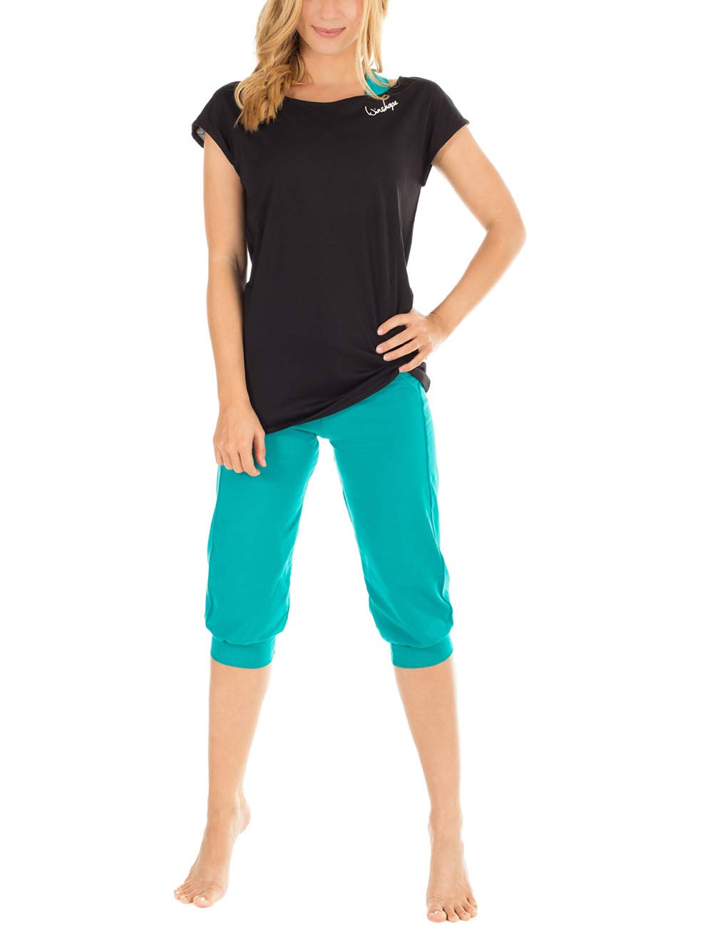 Winshape Pantalones de entrenamiento 3/4 para mujer Wbe5