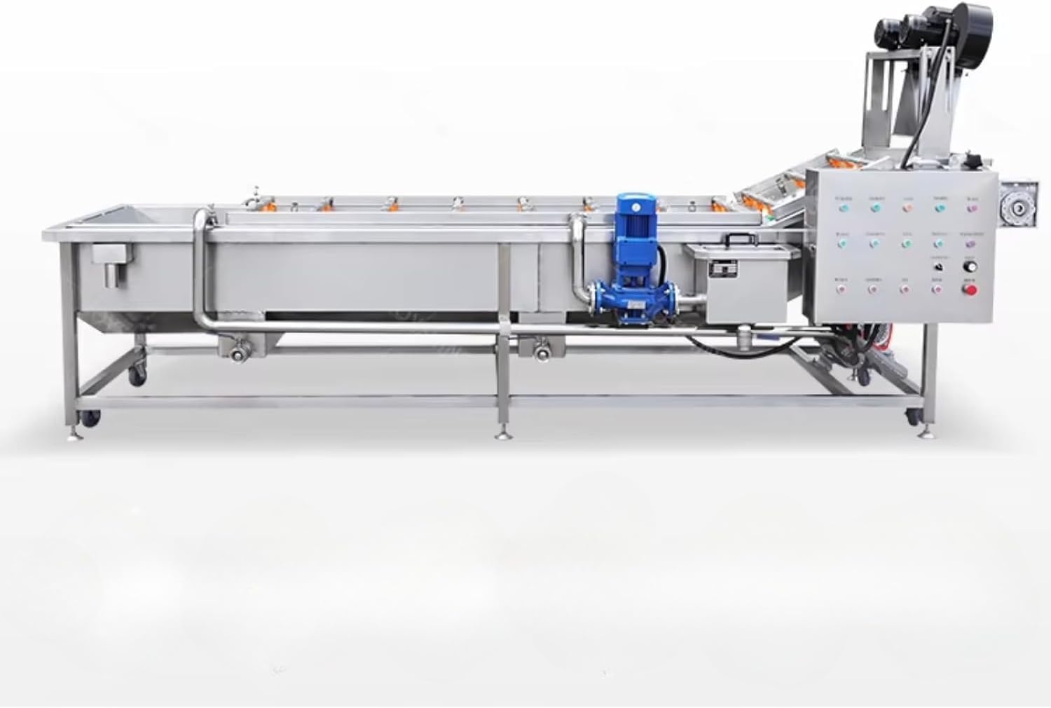 Commercial Bubble Washer for Fruits and Vegetables, Industrial Machine with Customizable Mode, Vegetable & Fruit Purifier for Processing Plant, Seafood Market & Workshop