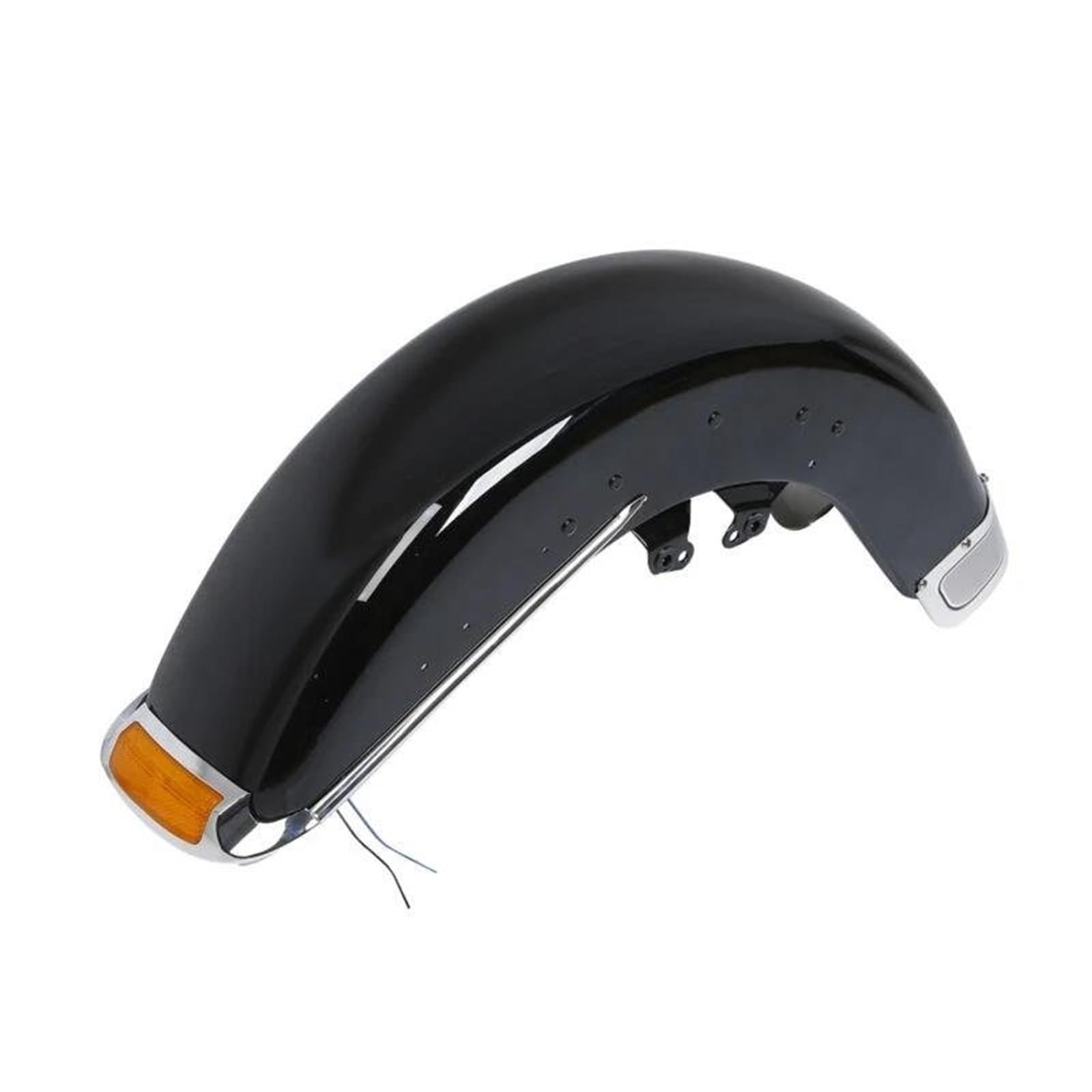 Guardabarros Motocicleta Conjunto De Guardabarros Delantero para Motocicleta para Touring Road King Electra Tri Glide Classic Limited FLHTK 2014-Up Moto Guardabarros (Color : Gloss Black 02)