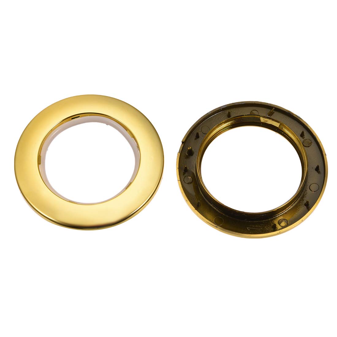 Sourcingmap Curtain Grommets Plastic 1.5 Inch Inner Dia Drapery Eyelet Rings for Window Curtain Rods Gold Tone 6 Pcs - Image 3