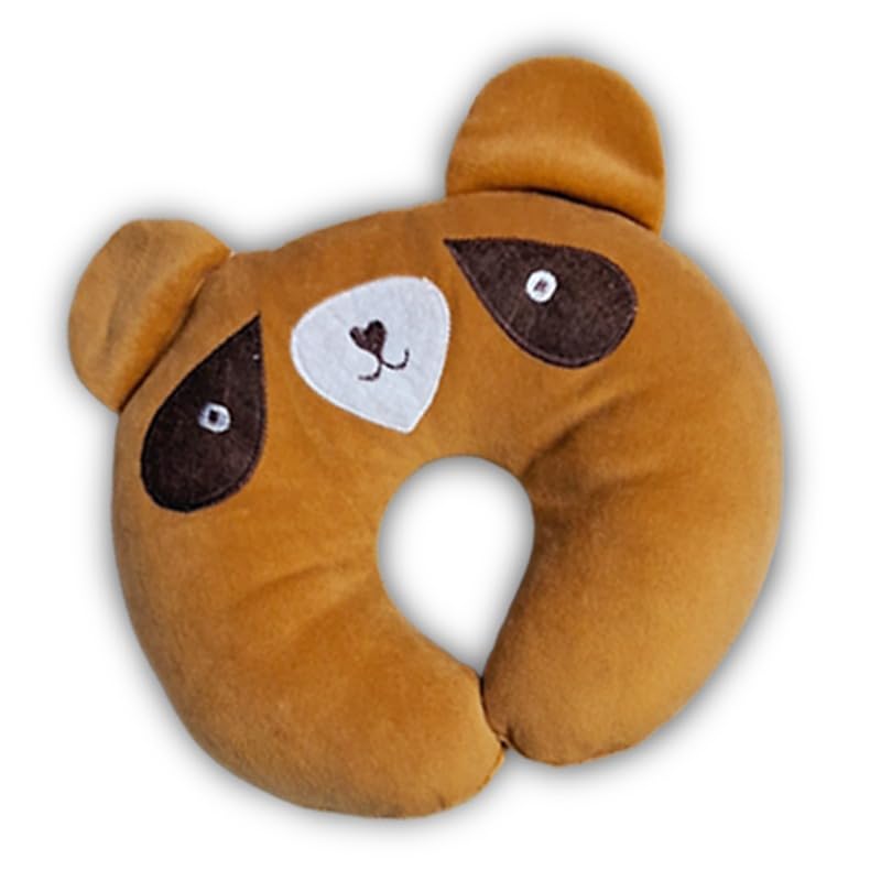 Image of Kids Cute Cartoon Dog Neck Pillow | Soft U-Shape Travel & Sleeping Neck Support Cushion for Children