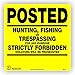 Minuteman Signs | POSTED No Trespassing Sign | Durable - Premium - Flexible - 