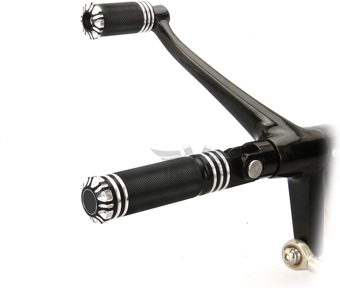 INDNICE For harley Sportster iron 883 Forward Control pegs Levers sportster Custom XL1200C Forward controls shift Linkage rod gloss black 2014-2018