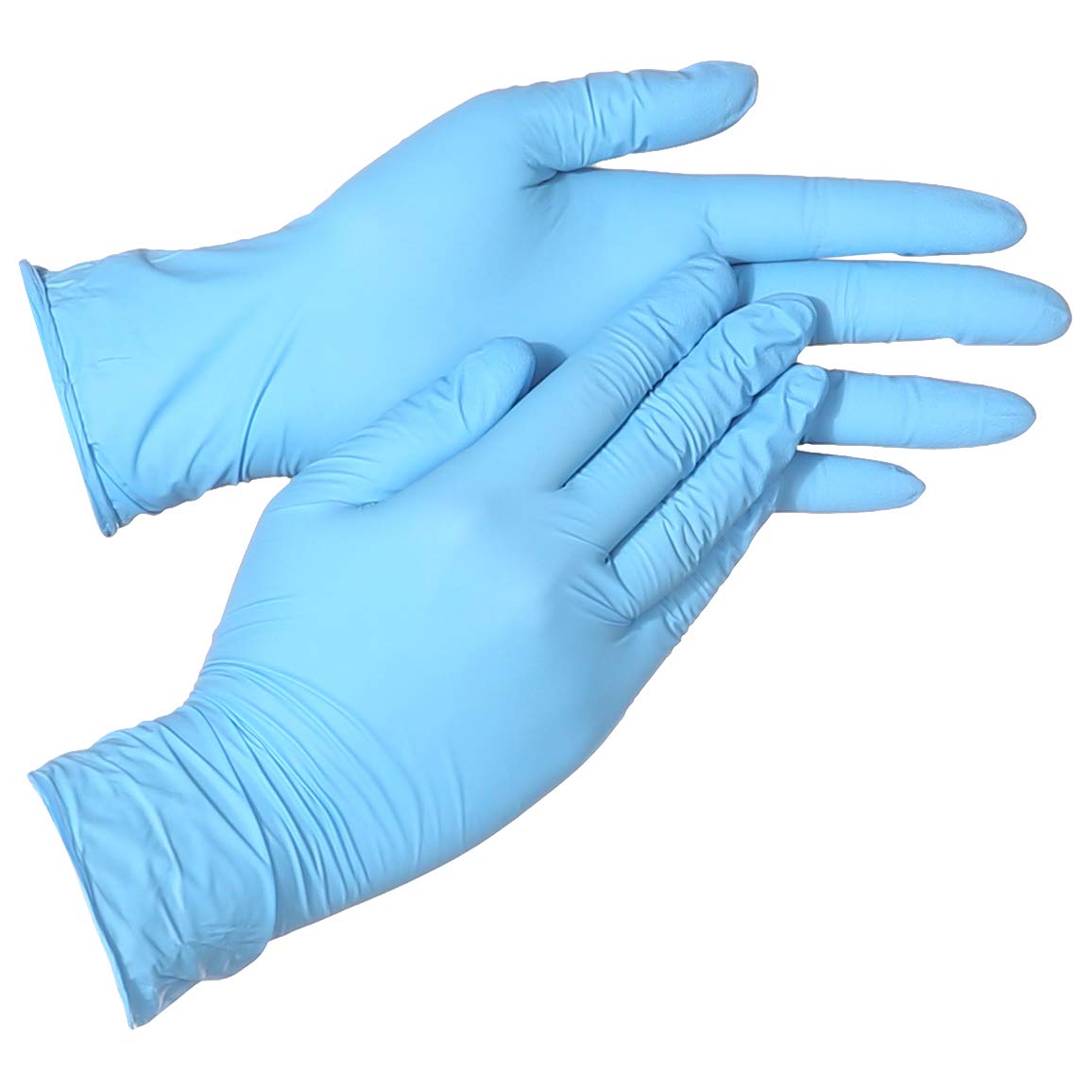 Amazon Basics Powder Free Disposable Nitrile Gloves, 5 mil, Blue, Size S, 100 per Pack