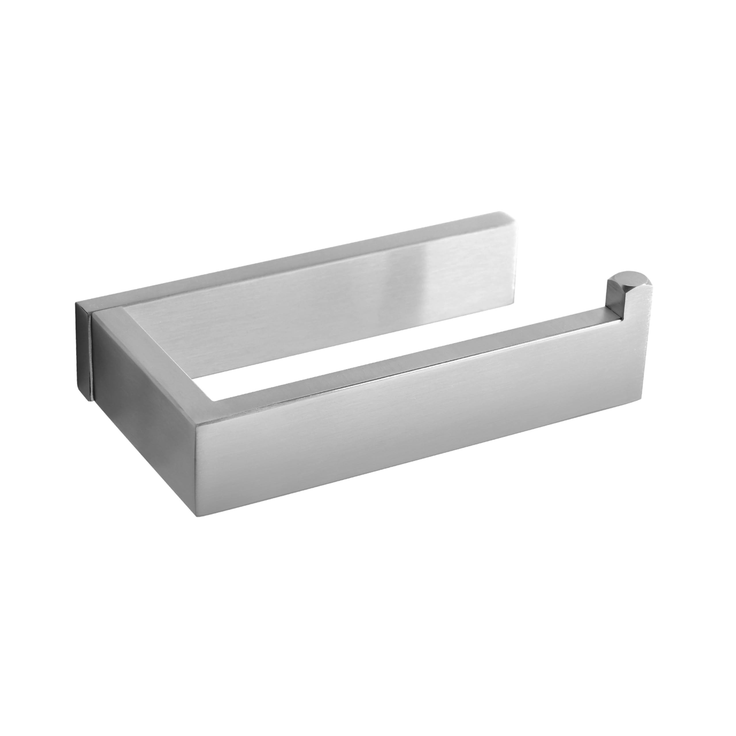 TURS Brushed Finish Toilet Roll Holder Wall Mounted SUS 304 Stainless Steel Toilet Paper Holder, Concealed Screws, Toilet Accessories for Bathroom, Kitchen, Washroom