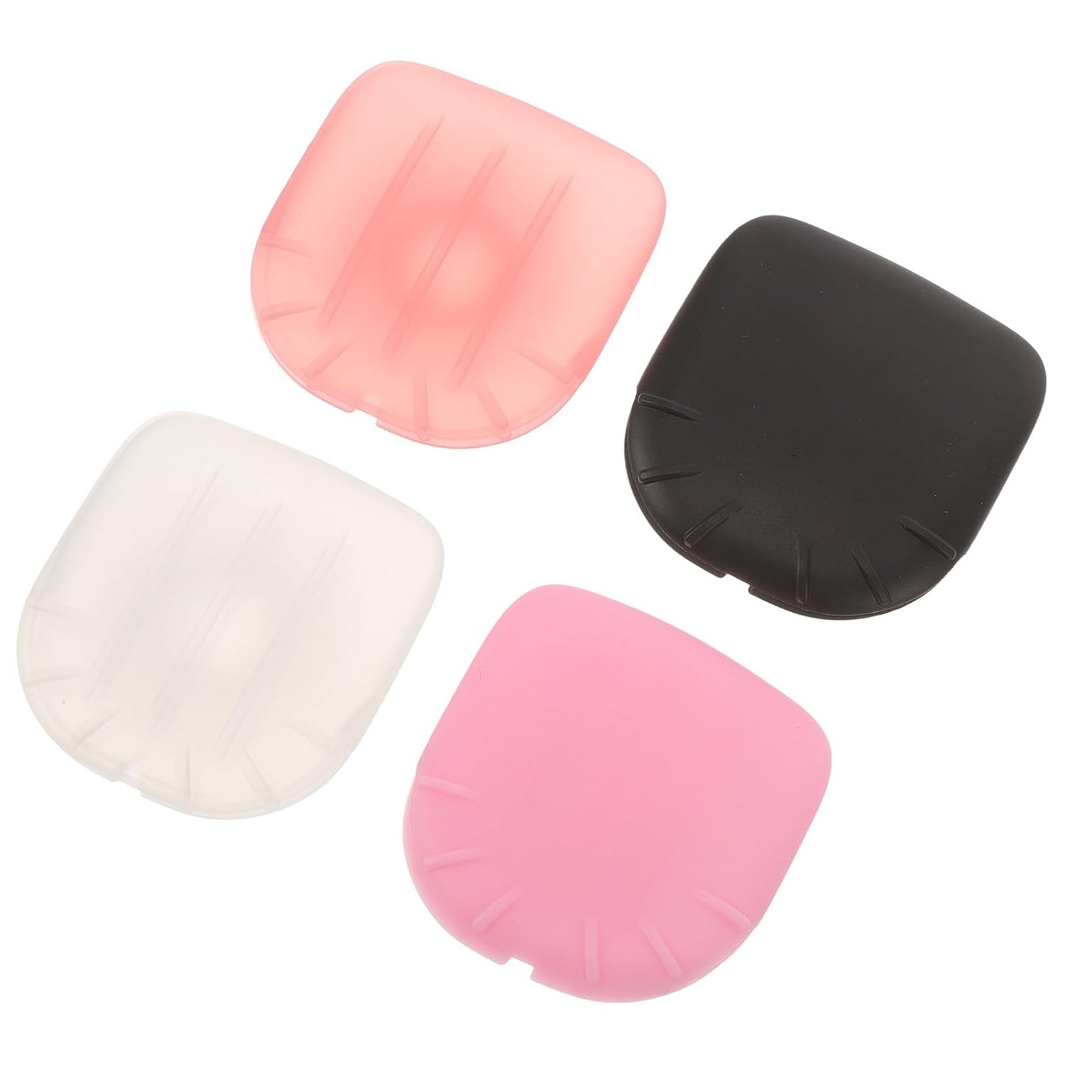 POPETPOP 4pcs Silicone Makeup Brush Holder Resistant to Deformation and Portable Brush Cover with Dustproof Function for Travel and Daily Use
