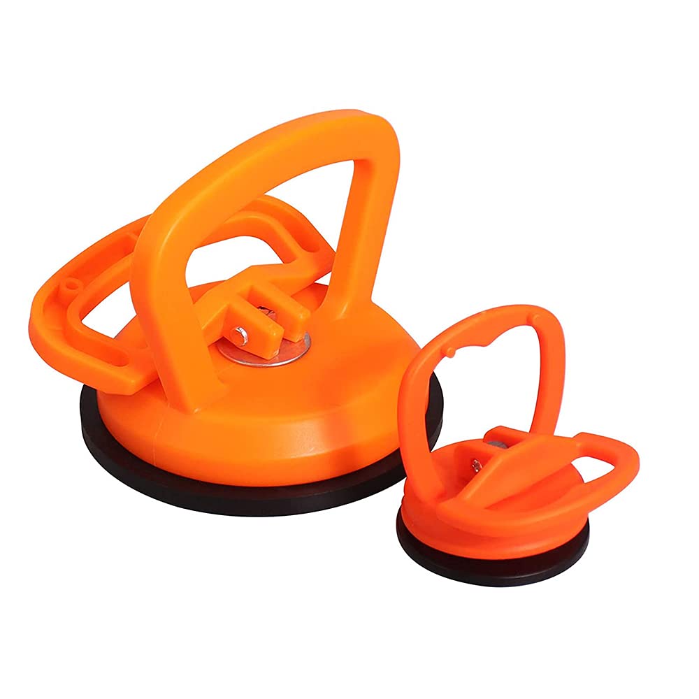 Heavy Duty Suction Cups Aluminum Car Dent Puller Handle Glass Lifter Single Suction Cup Pad Auto Body Removal Lifting Tool Repair