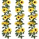 Blumengirlande Rollway – 3 Stück Künstliche Sonnenblumen 2,25m
