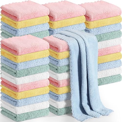 60 Pack Baby Muslin Washcloths Muslin Burp Cloths 6 Layer