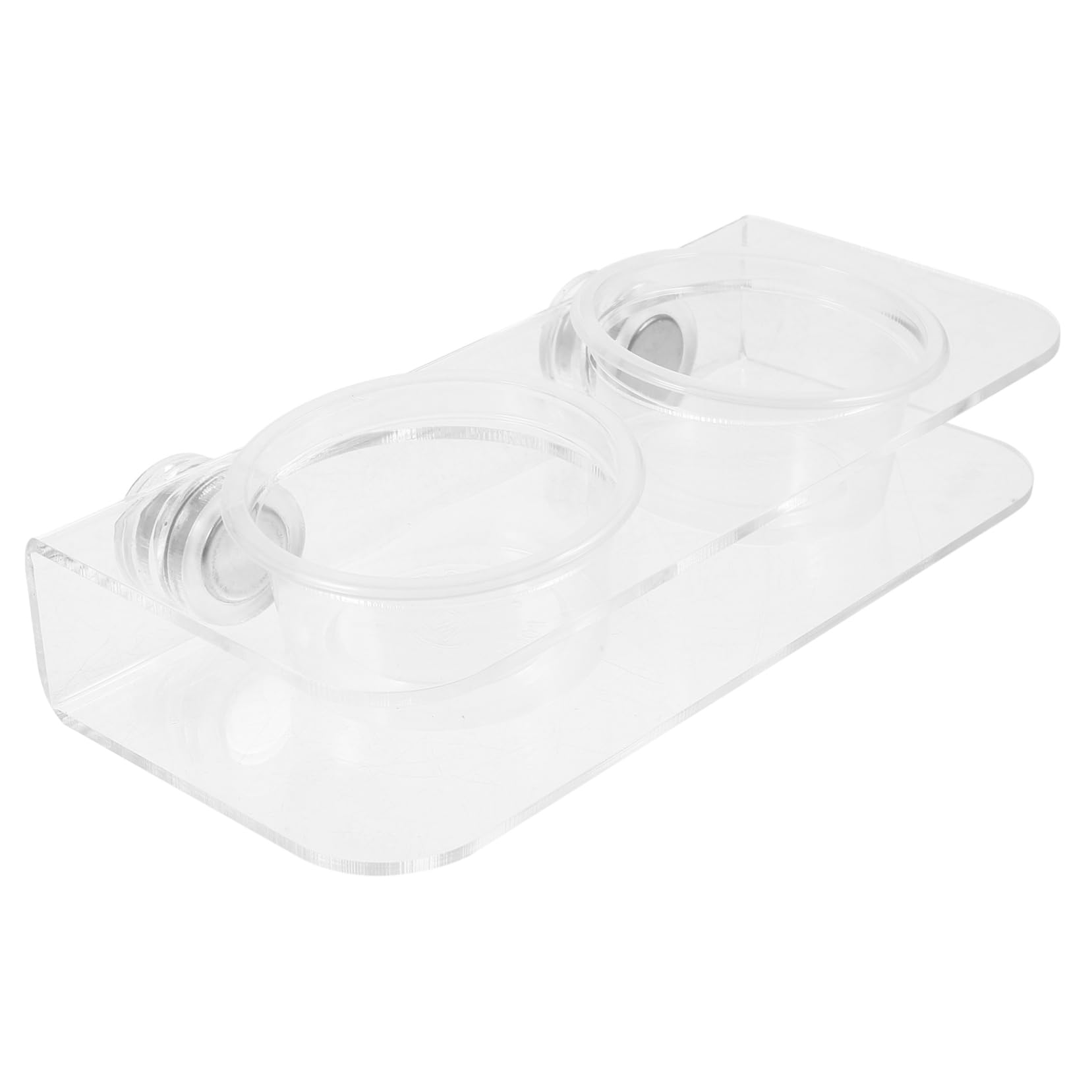 BESPORTBLE 4juegos Cuenco De Alimentación Magnético para Reptiles Plato De Agua y Comida para Lombrices y Reptiles Gran De Limpiar Accesorio para Terrarios