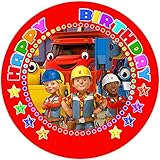 Fondant Tortenaufleger Tortenbild Geburtstag Bob der Baumeister T18