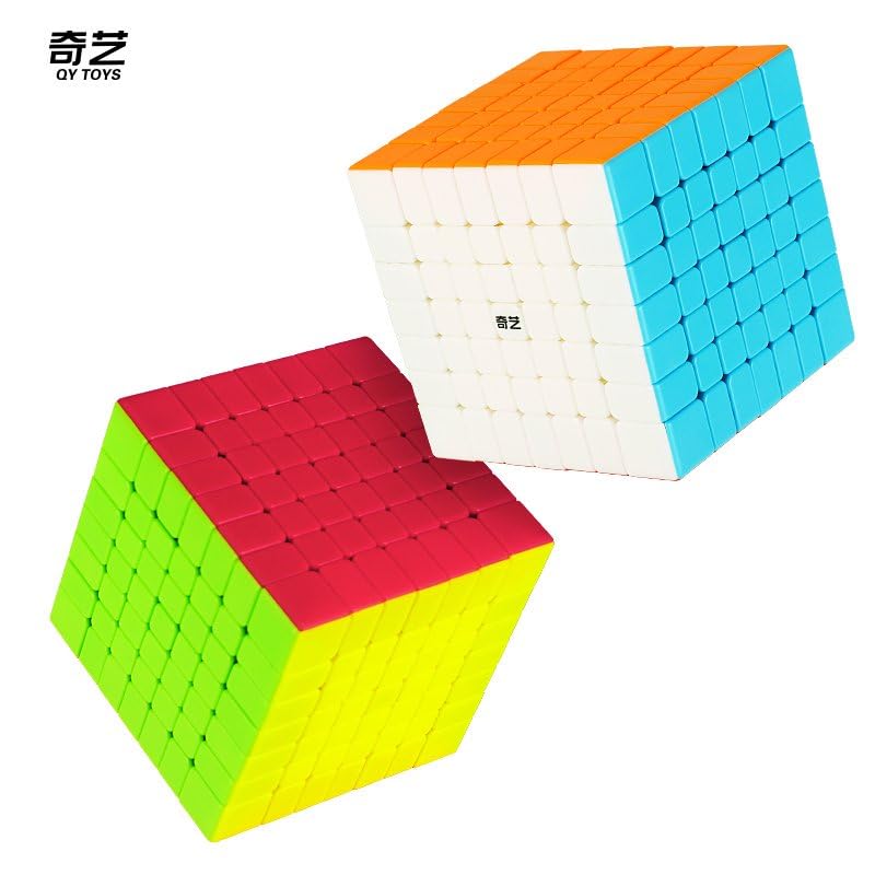 Logica Giochi - Cubo Magico 7x7 Qixing S2 Stickerless - Cubo Professionale - Rompicapo Torsione 3D per Adulti e Bambini