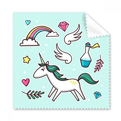 Chiffon de nettoyage pour écran et lunettes en microfibre douce licornes