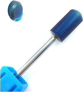 Aqxyedc Broca for Clavos de carburo de tungsteno Azul con Parte Superior Plana de 3/32" Fresa rotativa Brocas for manicura Accesorios for taladros Herramientas for uñas wanglan