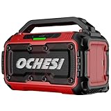 Cordless Bluetooth Speaker for Milwaukee 18V Batteries, 80W Portable Jobsite Stereo Speaker with Dual Speakers and USB Port, Suitable for Camping, Home, Jobsite and Parties((No Battery/Charger)