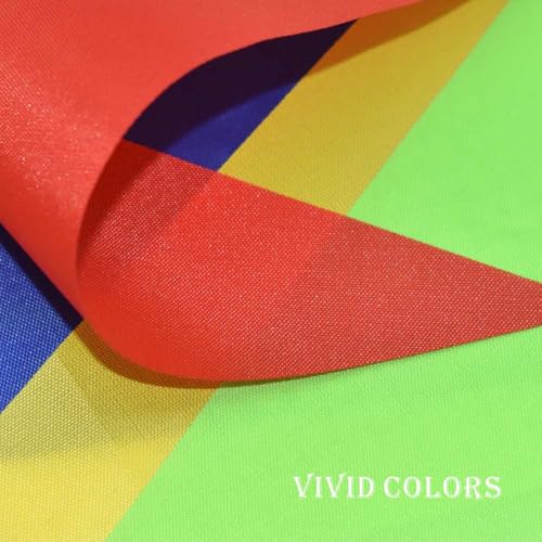 Image of Red Blue Yellow Green Pennant Banner Triangle Flag Bunting Garland Decorations for Grand Opening Wedding Kids Birthday Baby Shower Outdoor Garden 60Feet 64 pcs