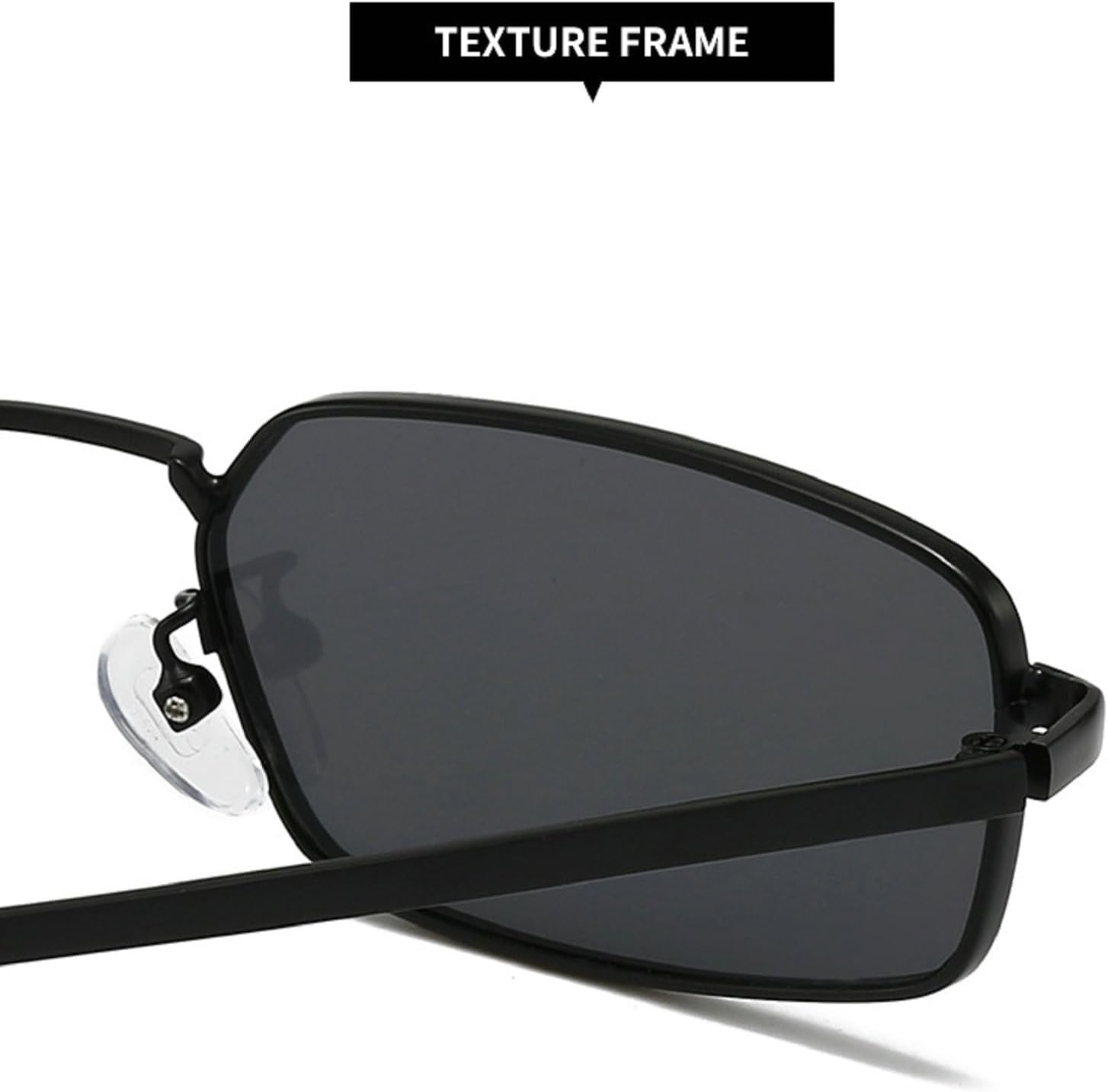 Retro Small Rectangle Metal Frame Women Sunglasses Fashion Blue Pink Lens Shades UV400 Men Punk Sun Glasses N45 - Image 6