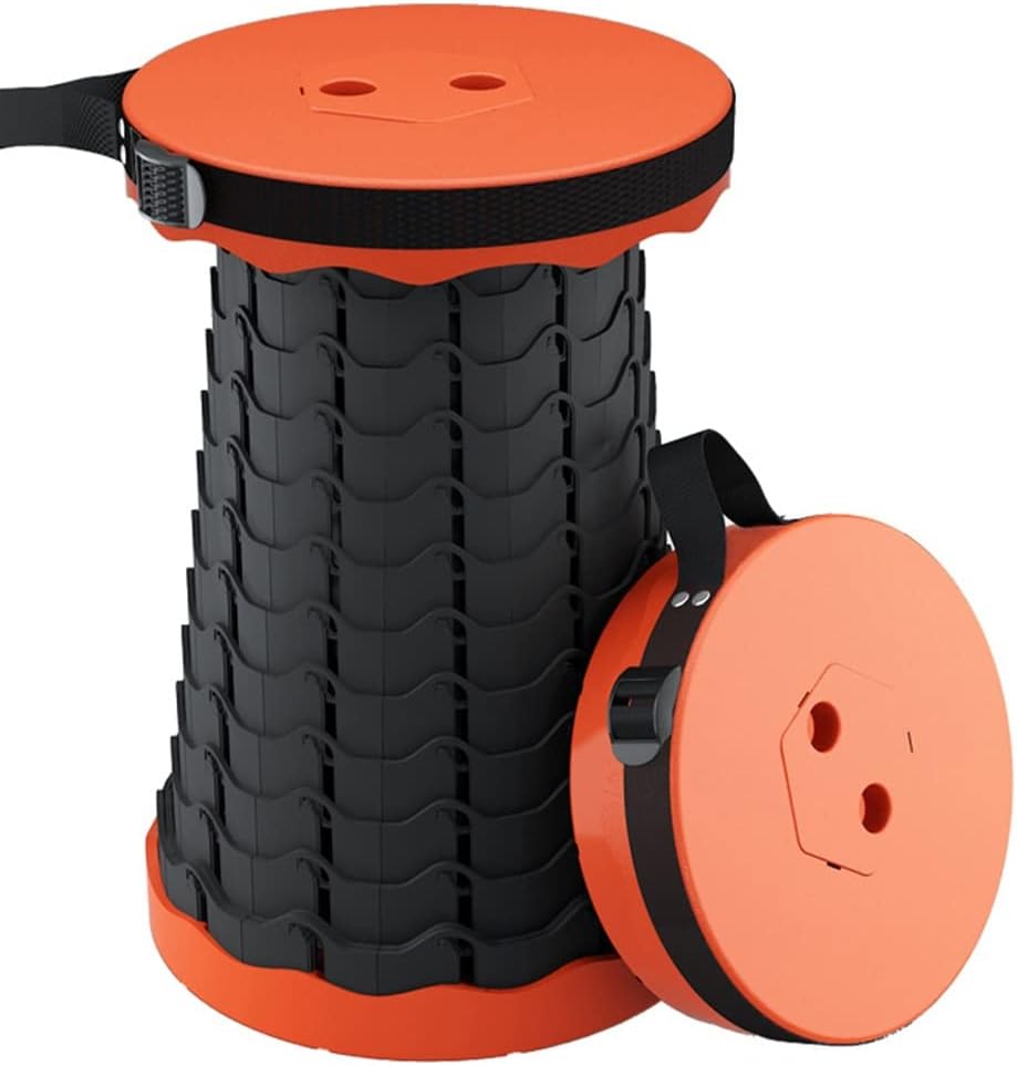 Stools Outdoor Adjustable Folding Stool, Camping Retractable Stool, Travel Plastic Stool, Easy to Carry, Suitable for Camping, Fishing, Travel
