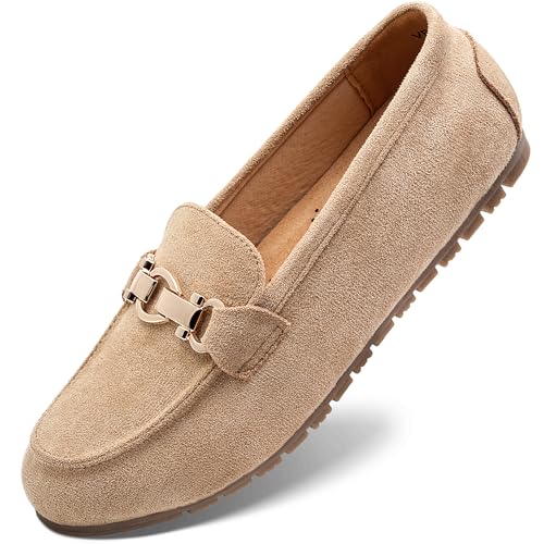 Image of VERDASCO Women's Loafers Comfort Slip-Ons Flat Work Shoes Casual Moccasins Penny Loafers Lady Dress Shoes
