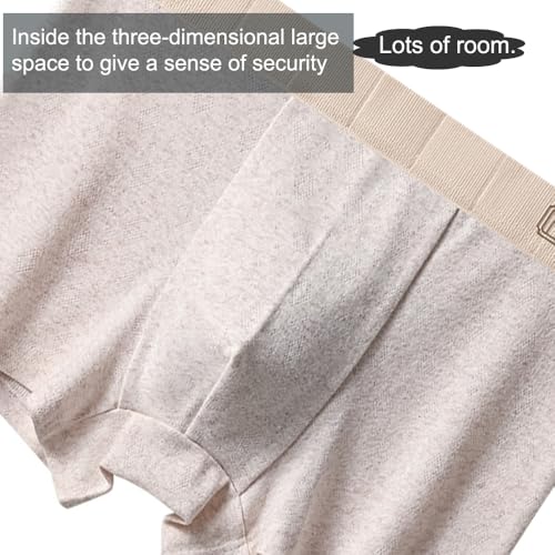 1 Pcs Men's Cotton Boxer Briefs,Wicking Underwear,Comfortable,Soft,Breathable,Regular,Purple4