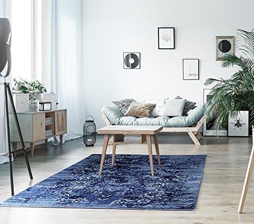 4620 Distressed Denim 5x7 Area Rug Carpet Large New