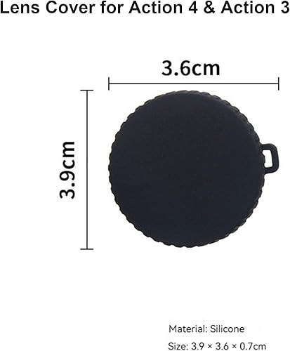 Miniatura 3 de 2 unids silicona protector lente protector tapa tapa cubierta de tapa para DJI OSMO acción 4acción 3 deportes cámara accesorios