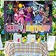 SYTTNUM Monster Geburtstag Party Dekoration, Monster Happy Birthday Banner, Monster Themenbanner Für Kinderzimmer Dekor(150 x 100cm)