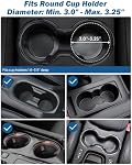 JOYTUTUS Porte-cups Support de téléphone pour voiture, Cellulaire de voiture Grand adaptateur long bras avec 360° Rotation compatible iPhone, Samsung & Tous les téléphones intelligents