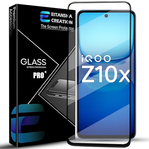 Image of For iQOO Z10X 5G Tempered glass Screen Protector with Full Edge Protection and Easy Self-Installation Kit