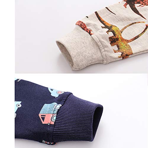 Image of Toddler Boys Crewneck Sweatshirt, Cotton Long-Sleeve Pullover Cartoon Print