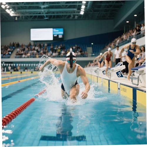 Tuba de natation frontal sangle ajustable pour éviter les douleurs de cou - 6
